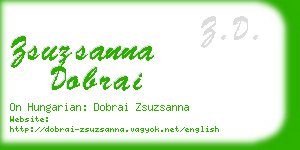 zsuzsanna dobrai business card